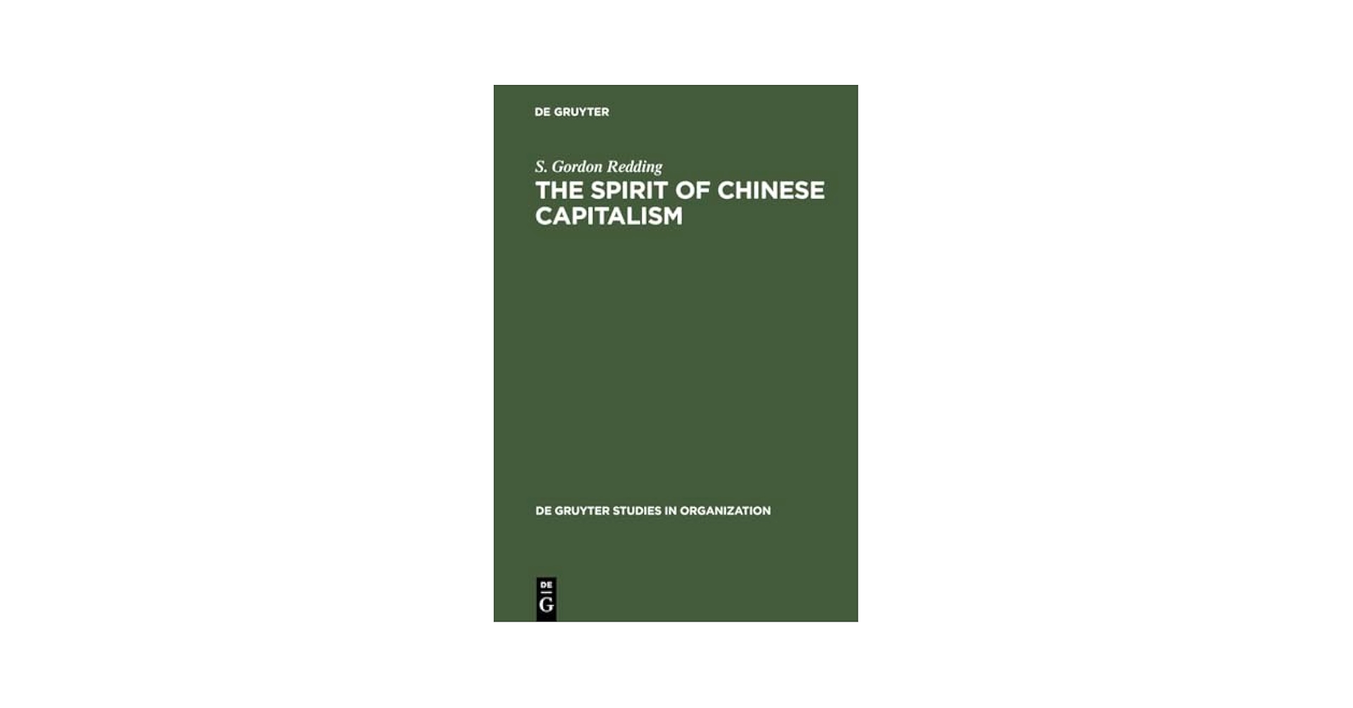 Amazon.com: The Spirit of Chinese Capitalism (de Gruyter
